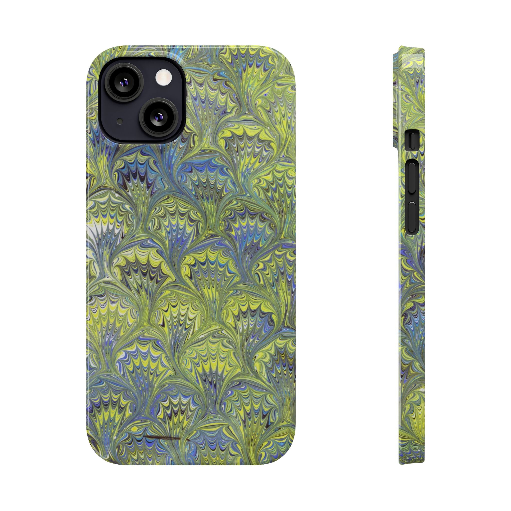 Bright Green and Blue
