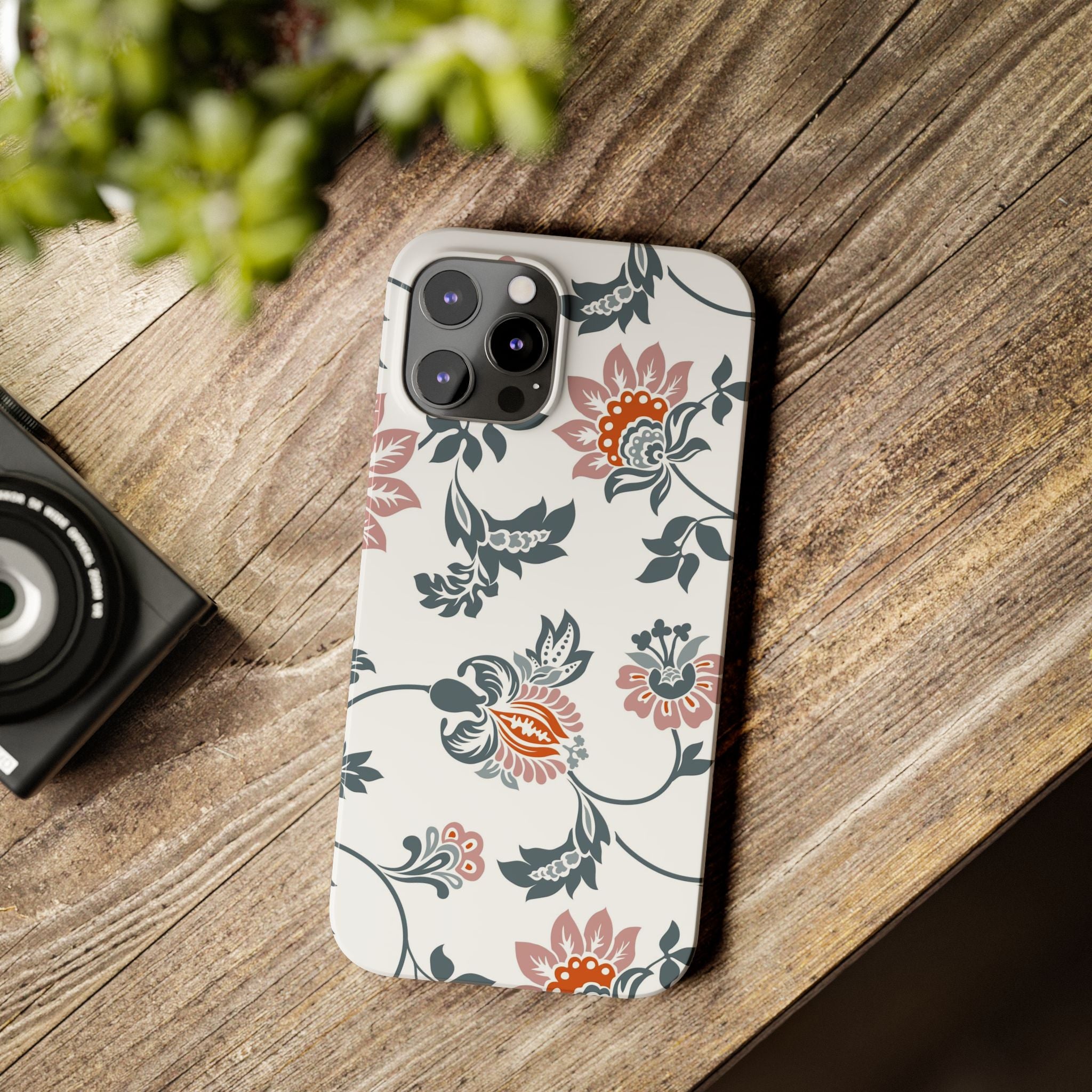 Pink and Green Floral