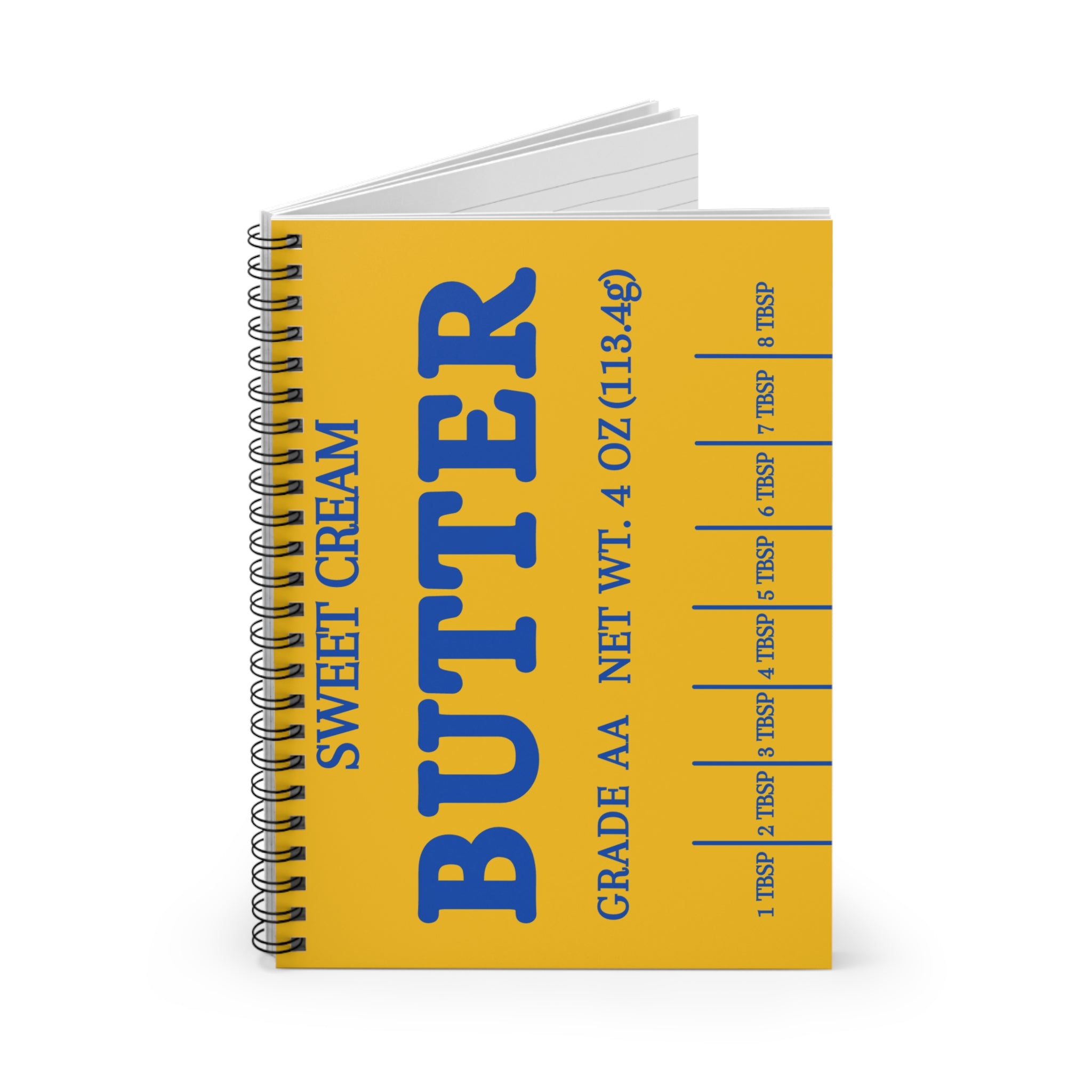 Retro Yellow Notebook - Ruled Line Journal