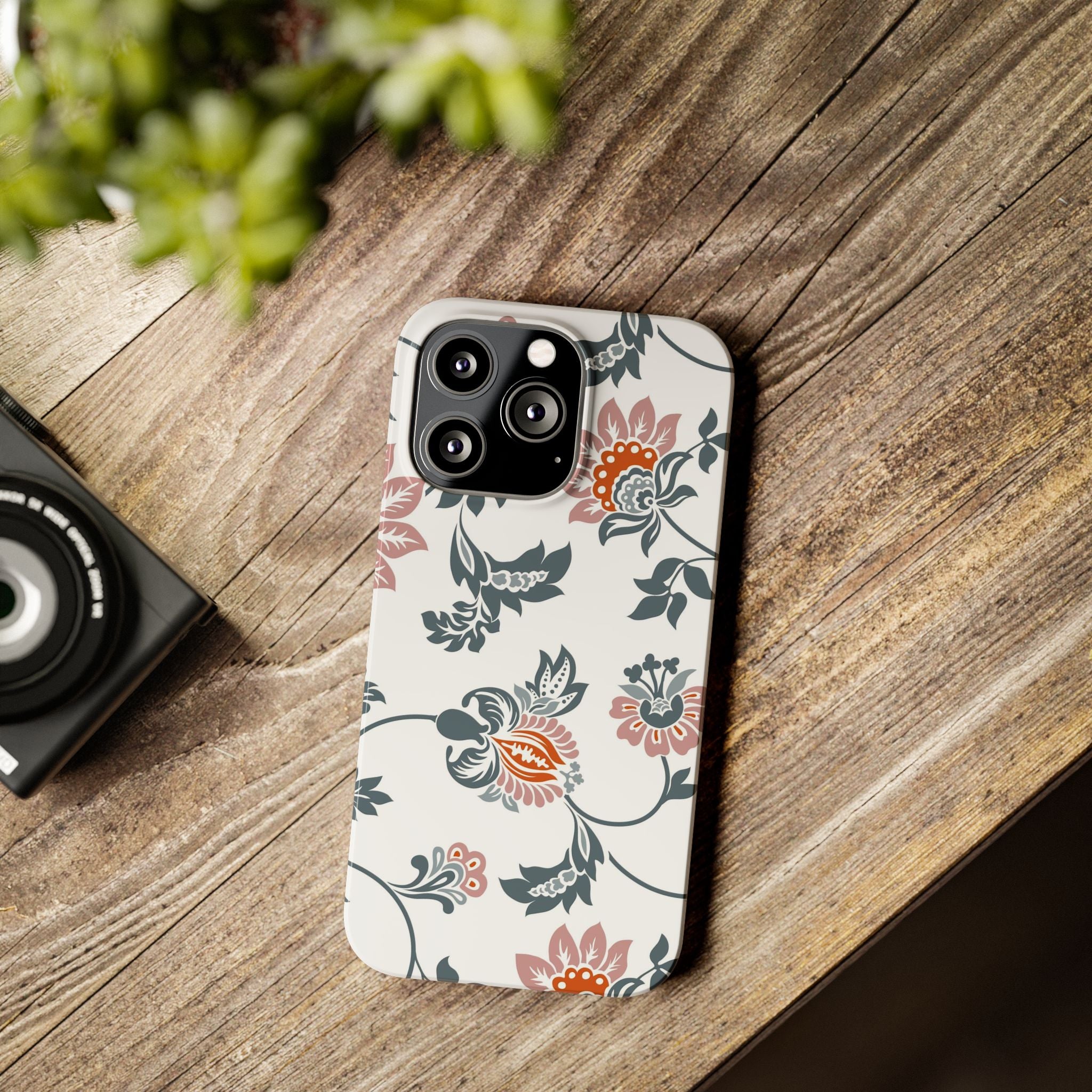Pink and Green Floral
