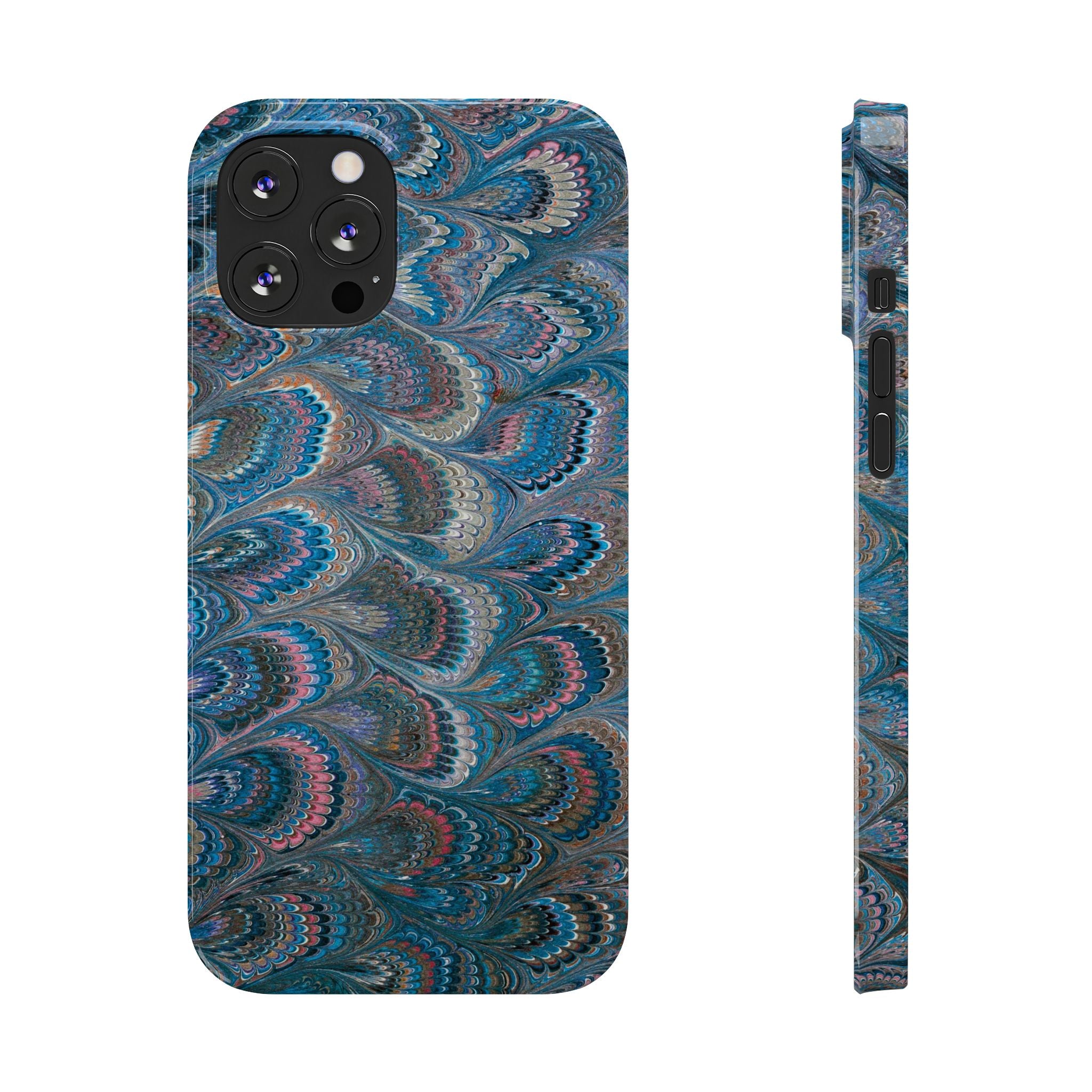 Blue and Pink Feather