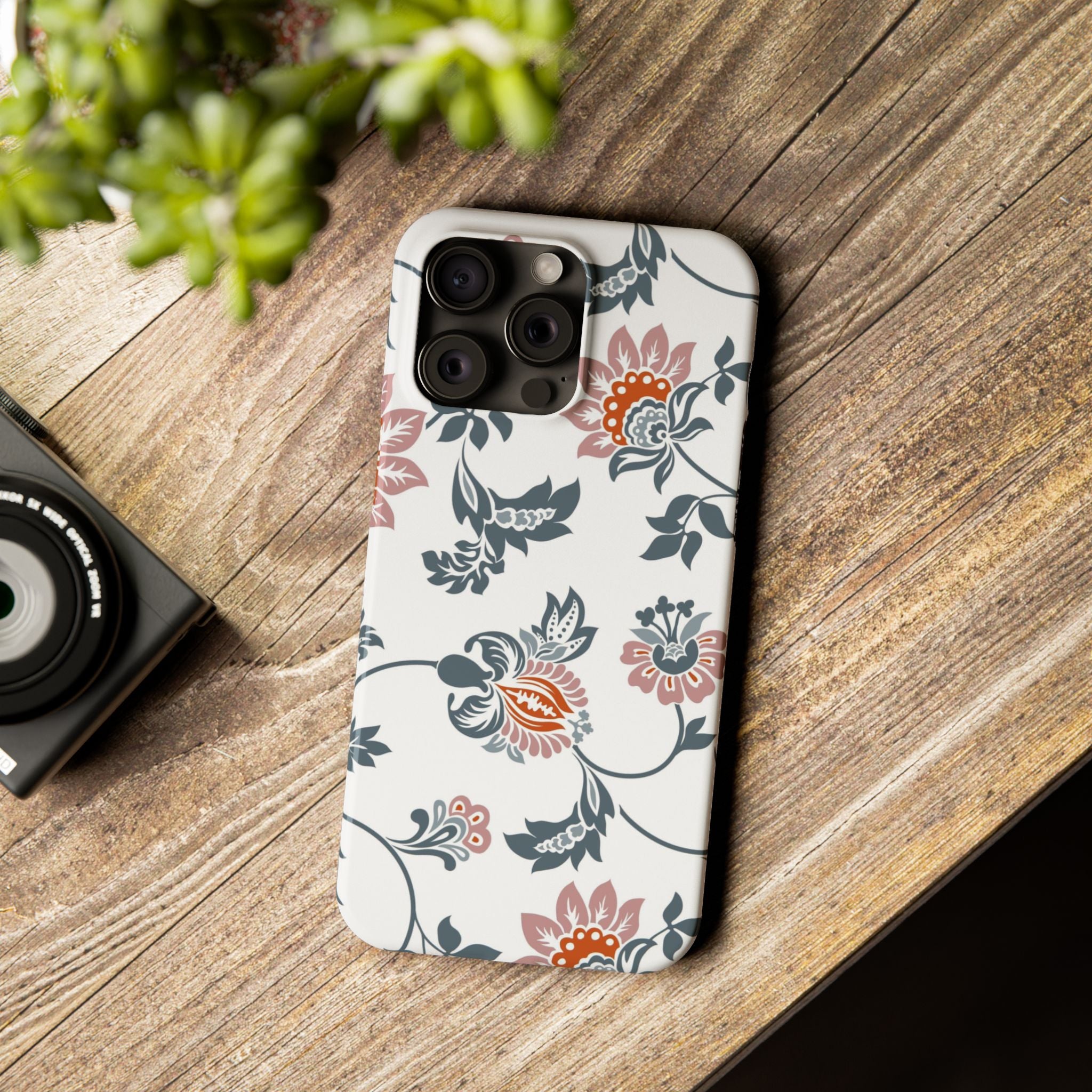 Pink and Green Floral
