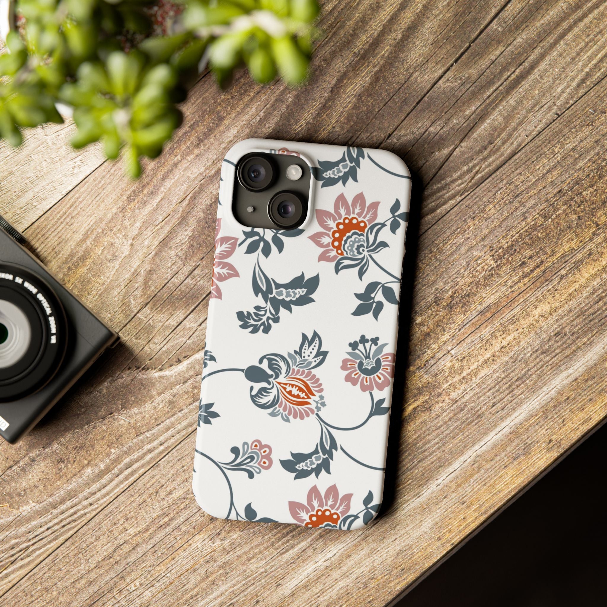 Pink and Green Floral