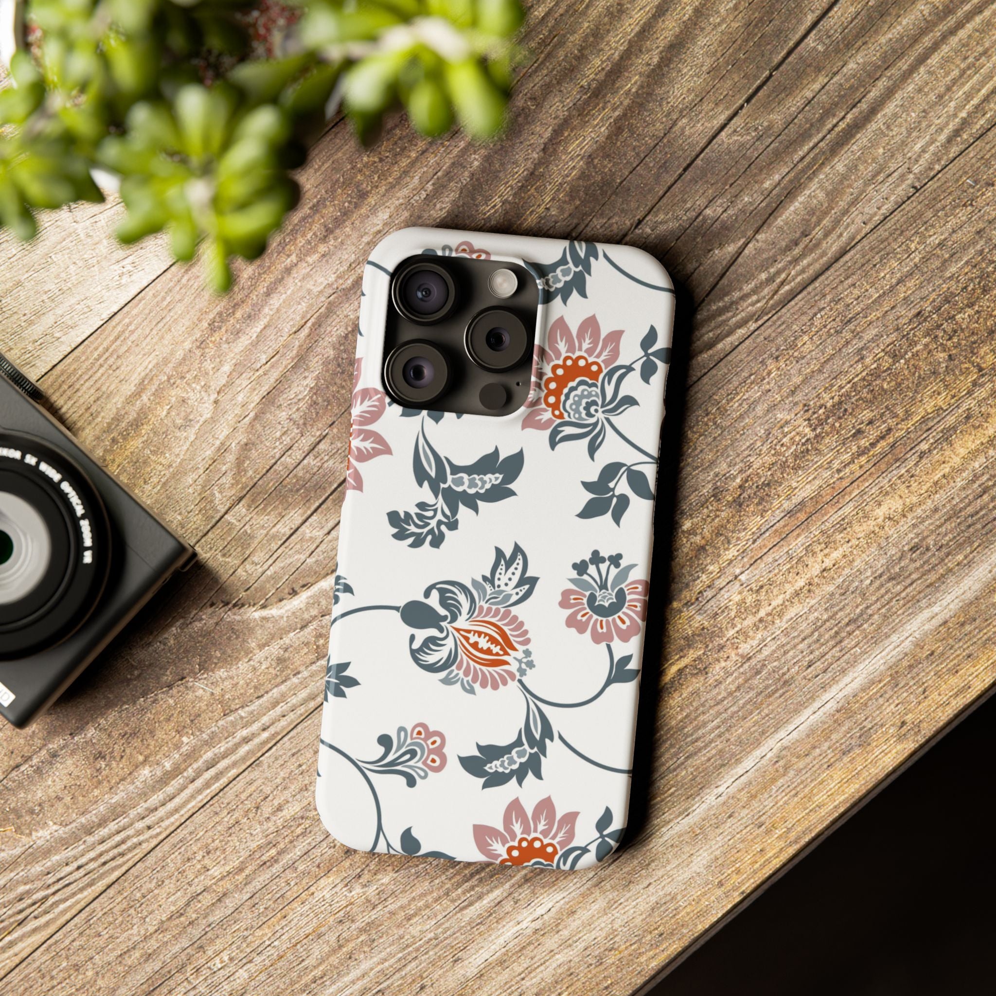 Pink and Green Floral