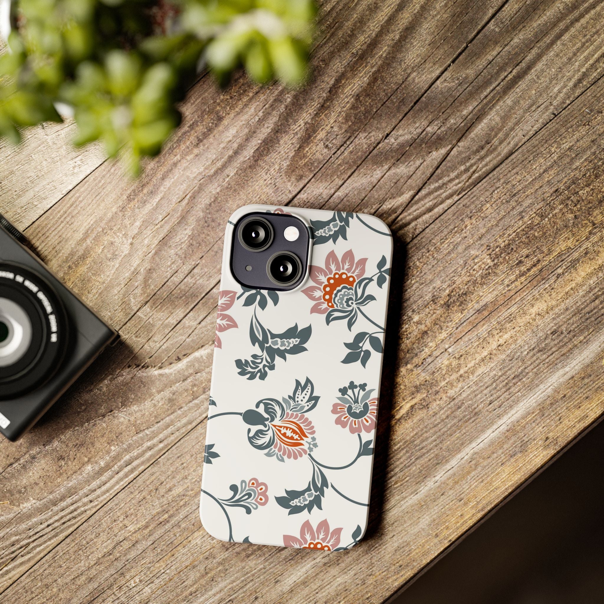 Pink and Green Floral