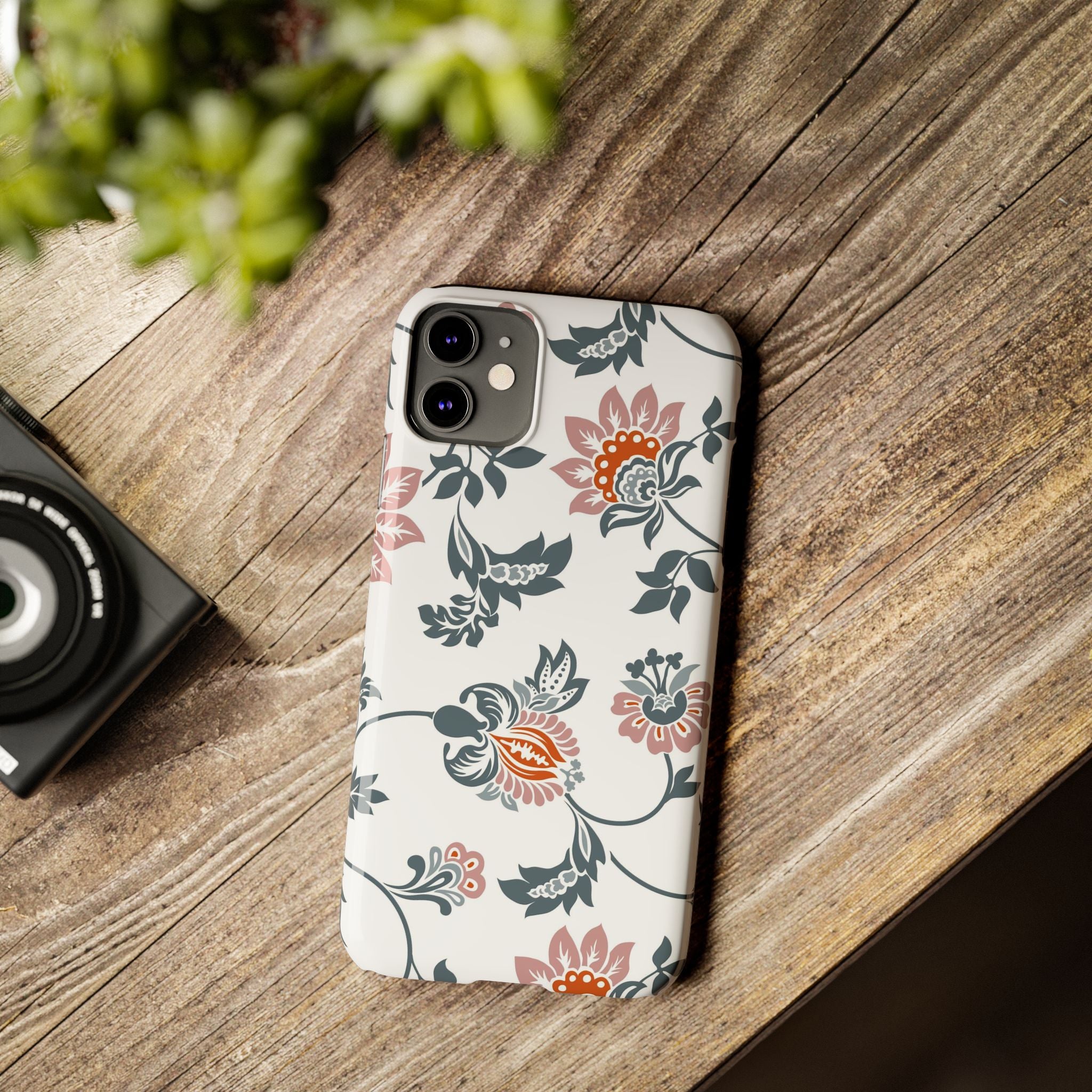 Pink and Green Floral