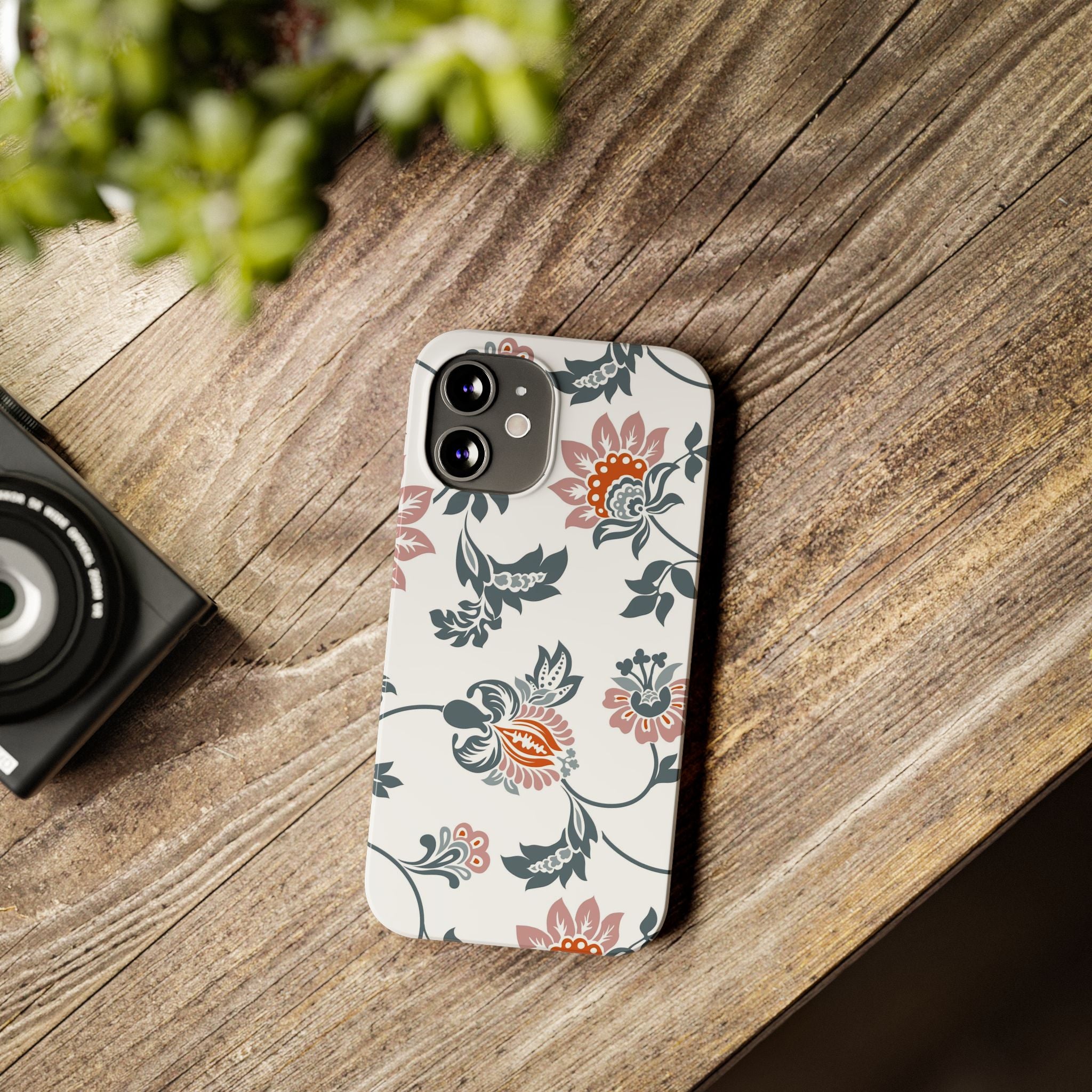 Pink and Green Floral