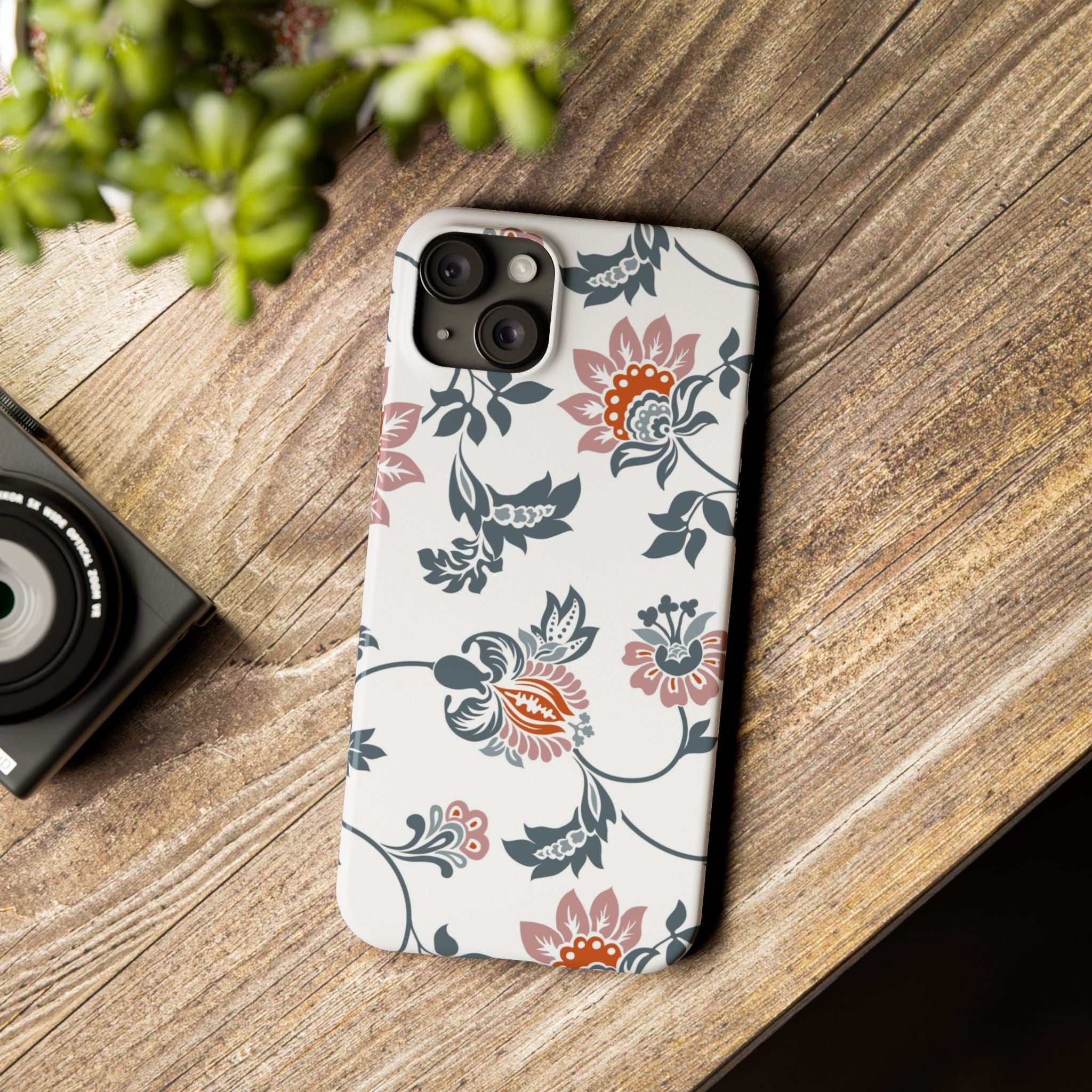 Pink and Green Floral