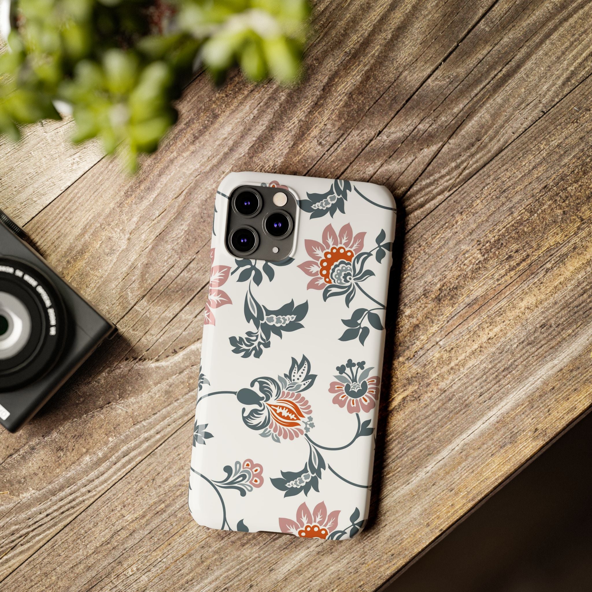 Pink and Green Floral