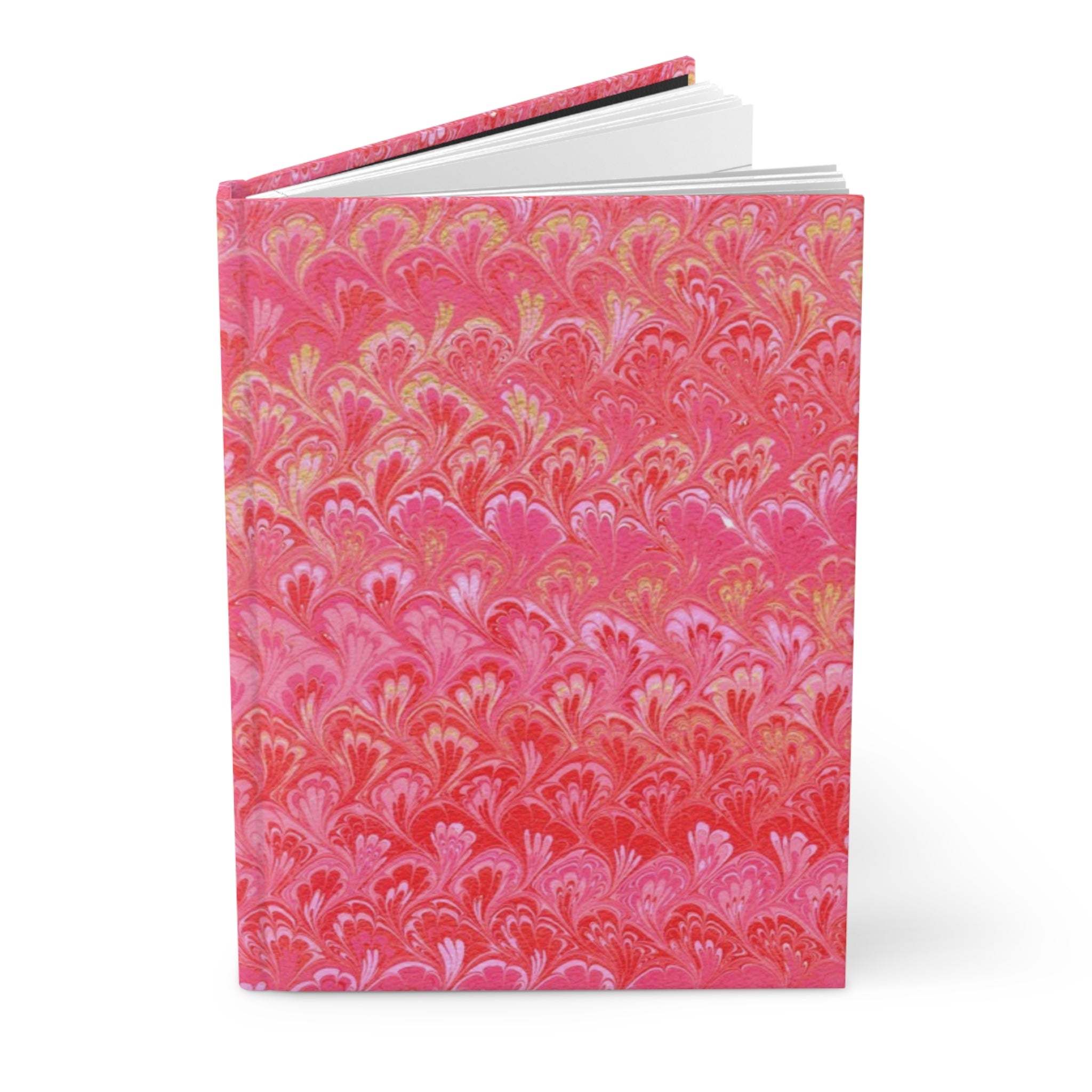 Vintage Italian Marbled Hardcover Journal - Pink