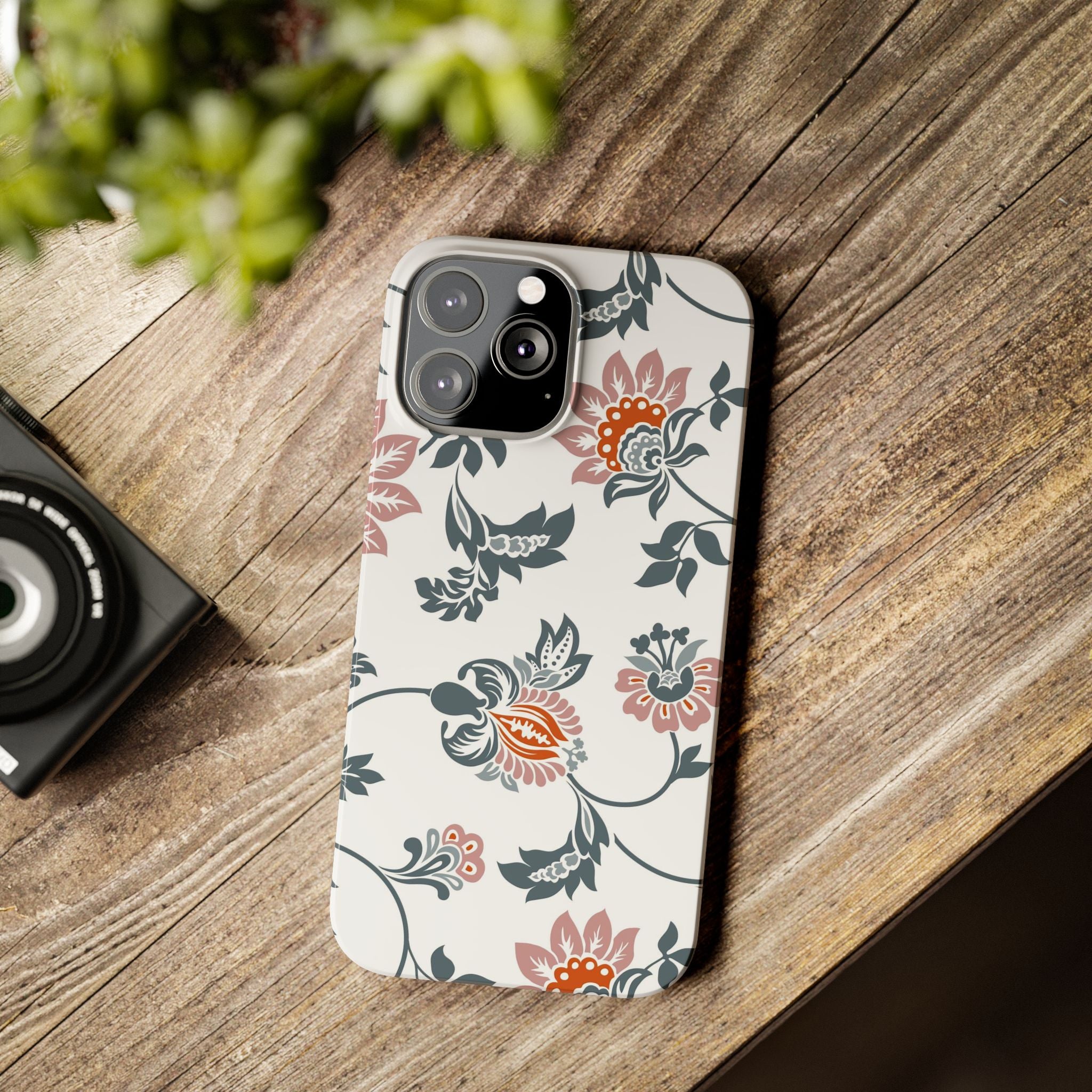 Pink and Green Floral