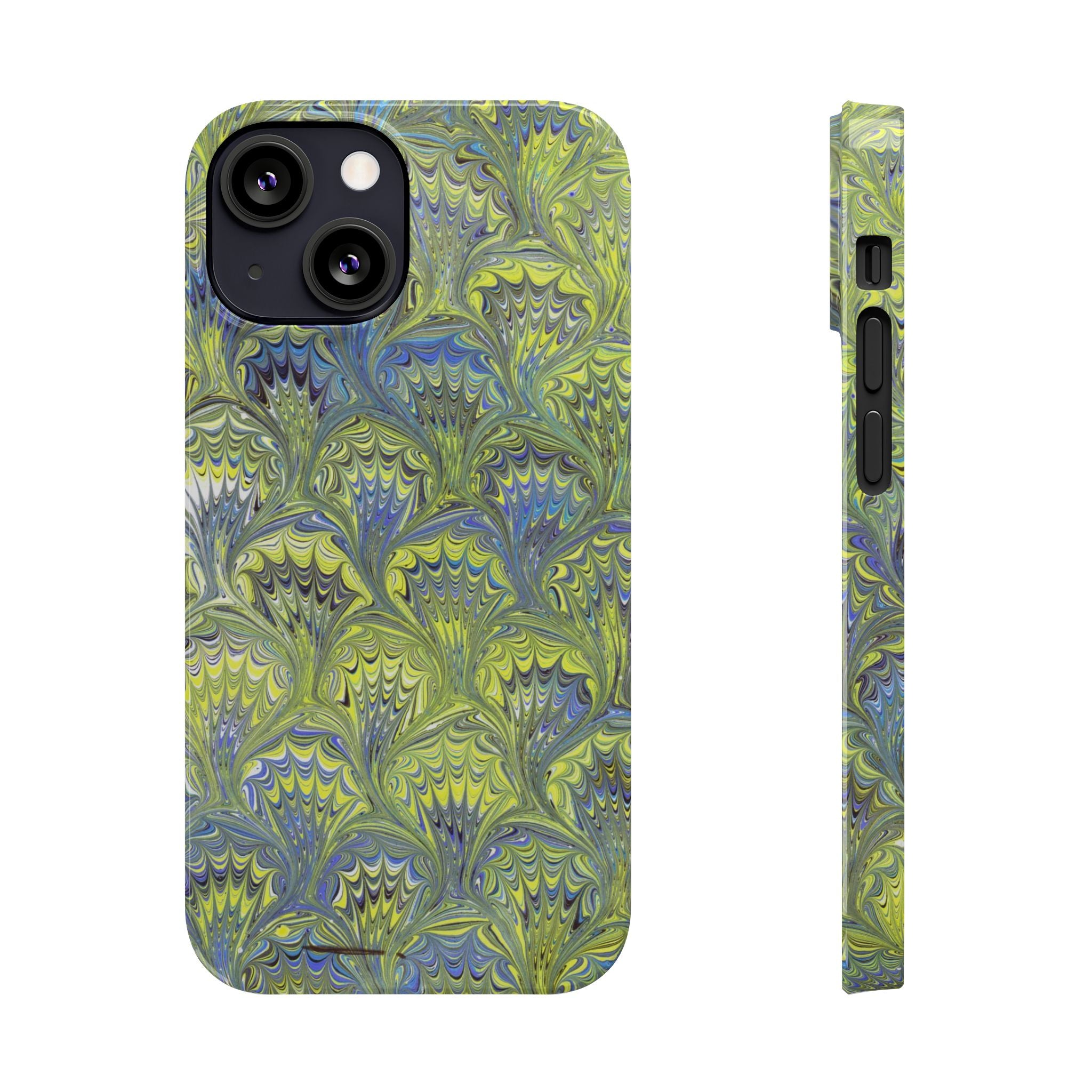 Bright Green and Blue