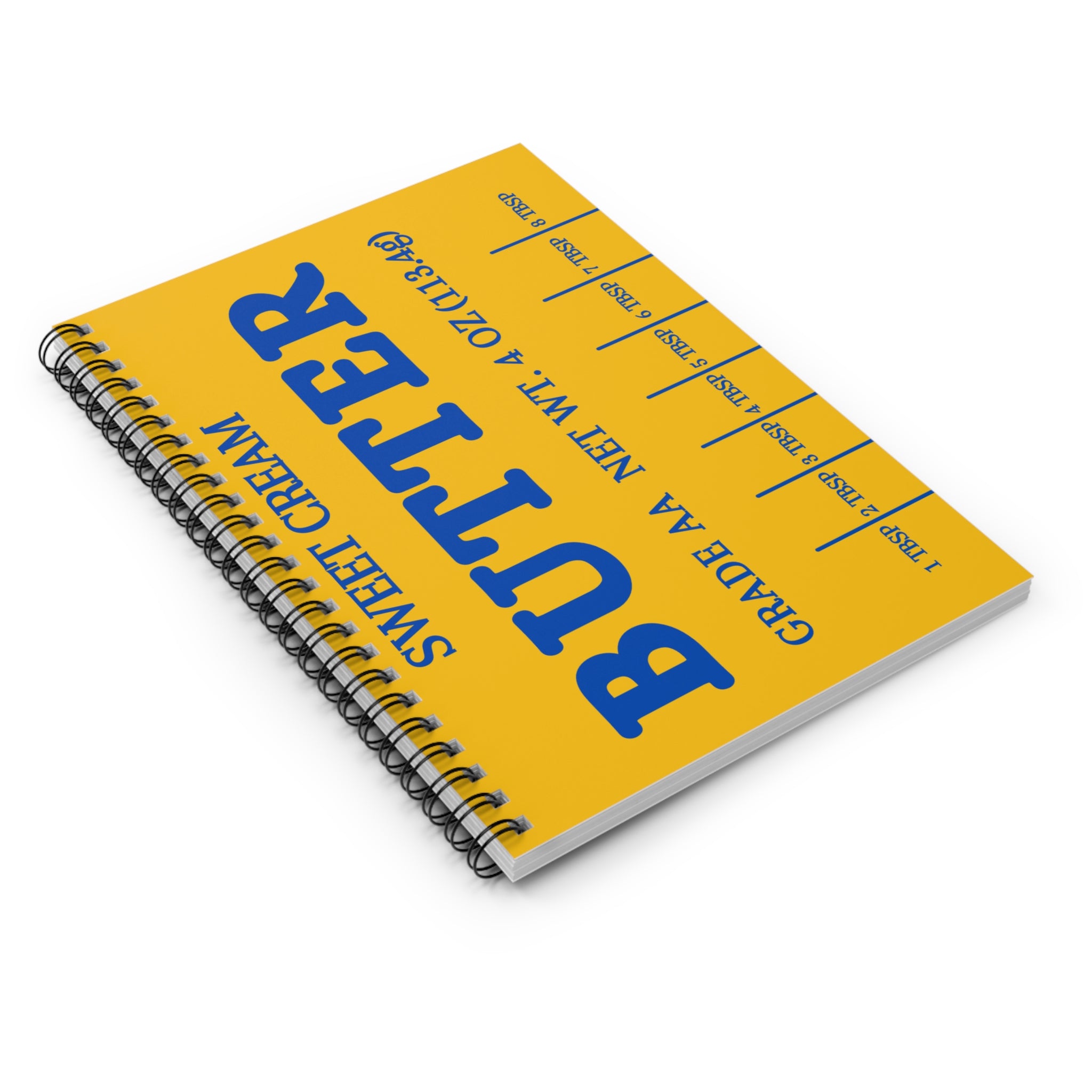 Retro Yellow Notebook - Ruled Line Journal