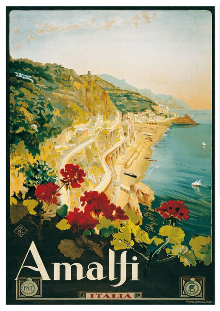 Italian Classic Vintage Posters - Amalfi Coast