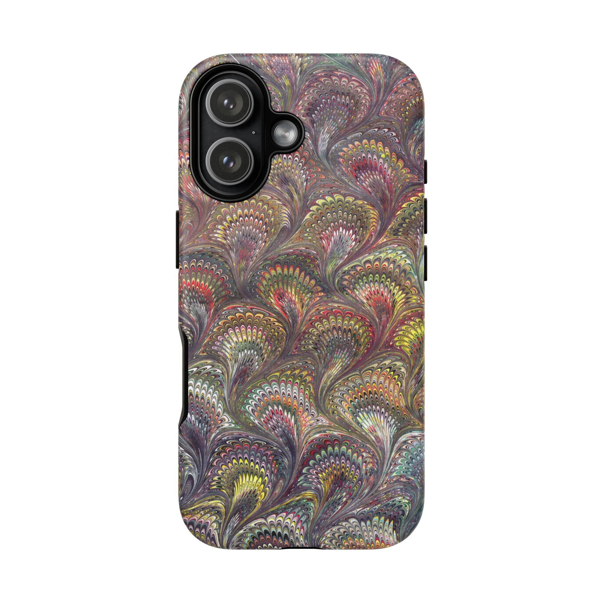 Vintage Marbled Tough Phone Case, Multi-Color Dual Case