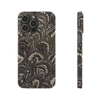 Black Italian Marble Design Slim iPhone 17 + all models Phone Cases