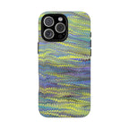 Lime Green + Lavender Florentine Marble Design - Dual Layer - Matte or Glossy