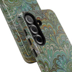 Green Peacock Marbled Phone Case — "Tough Cases" Ultra-Tough Protective Cover