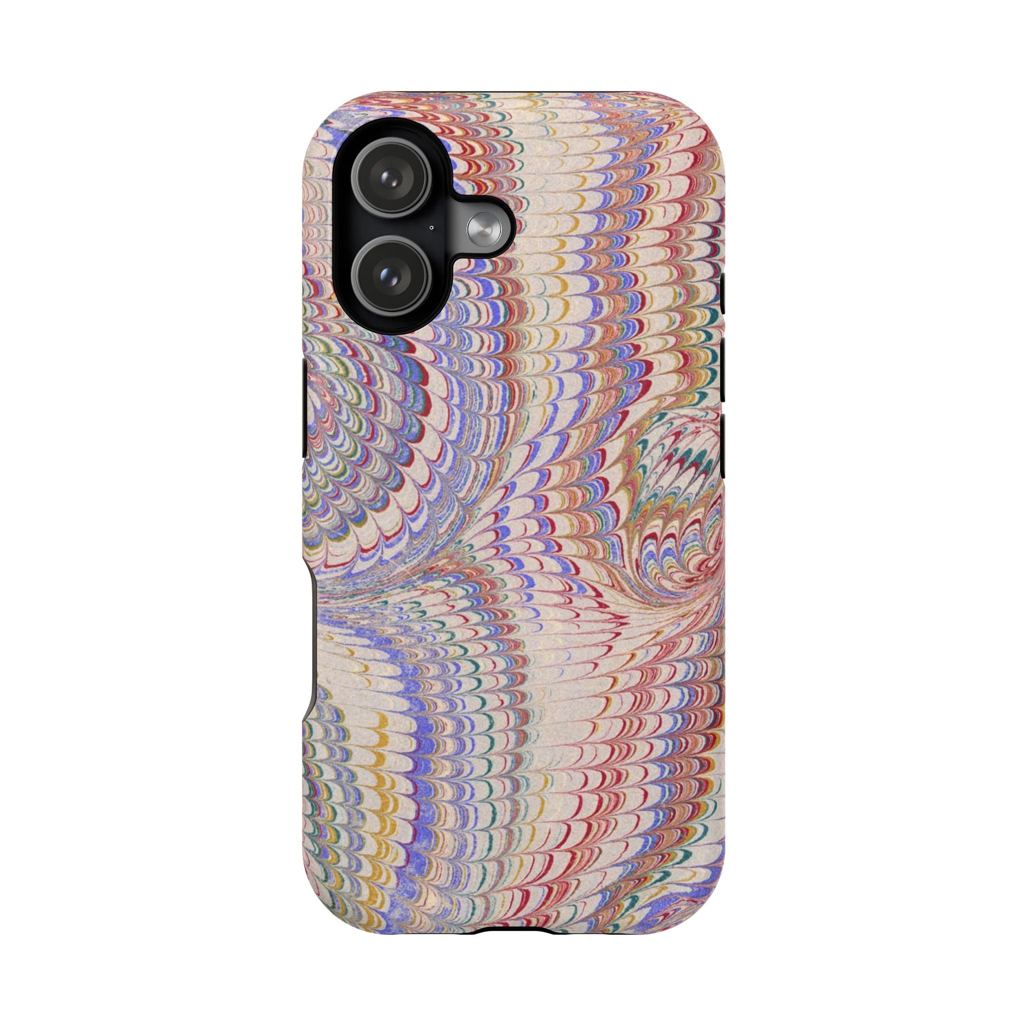 Pink and Lavender Pastel Italian Vintage Feathered Design iPhone17 + Many Makes and Models of Phone Cases