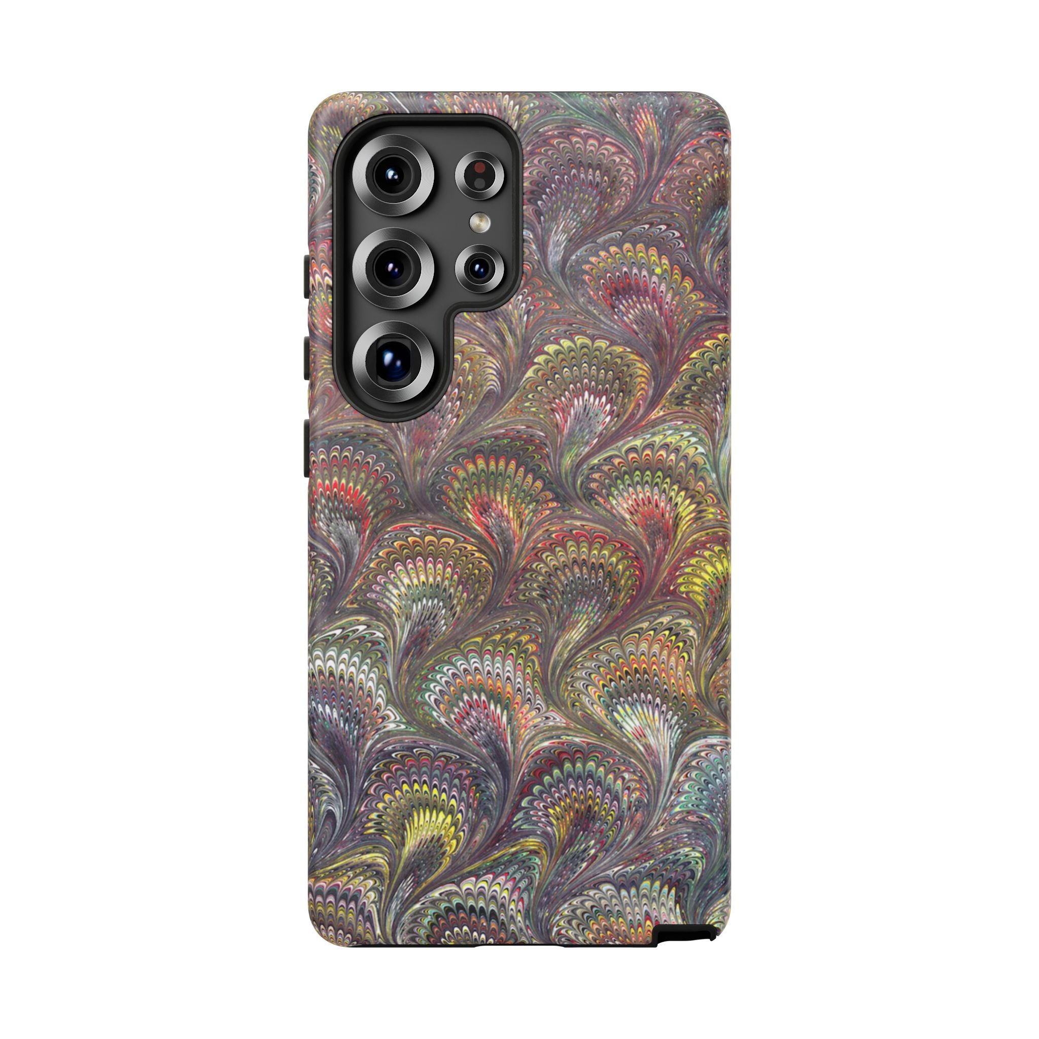 Vintage Chevron Marbled Pattern - Multi-Color Phone Case