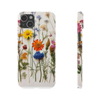 Floral Phone Cases, Slim Protective Cover, Pressed Flowers Design, iPhone 17 Case, Botanical Phone Accessories, Floral Theme Phone Case