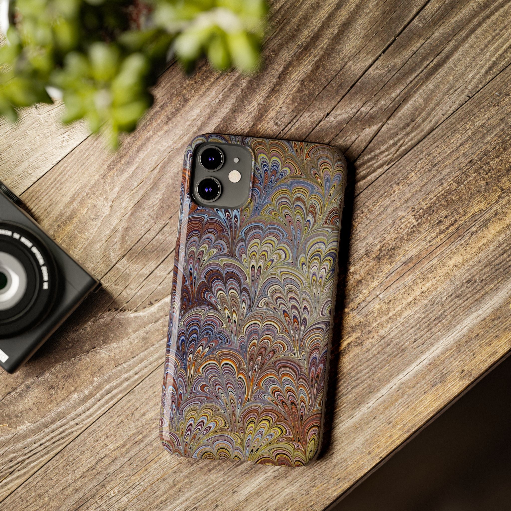 Italian Marbled Design, Multi-Colored Pallet, Slim Phone Cases, Case-Mate