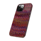 Reds, Lavenders, Marbled VIntage Design, Italian Feather Phone Case, Slim Phone Cases, IPHONE16 and all sizes