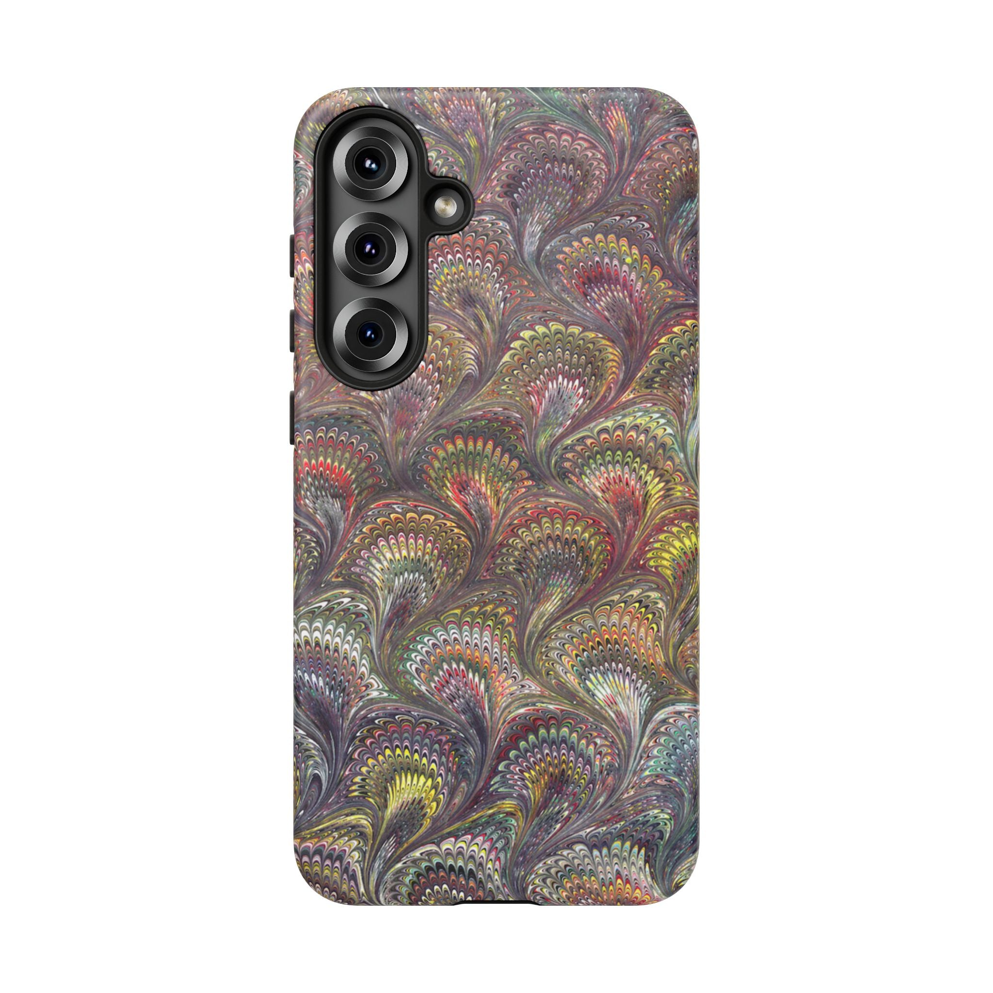 Vintage Marbled Tough Phone Case, Multi-Color Dual Case