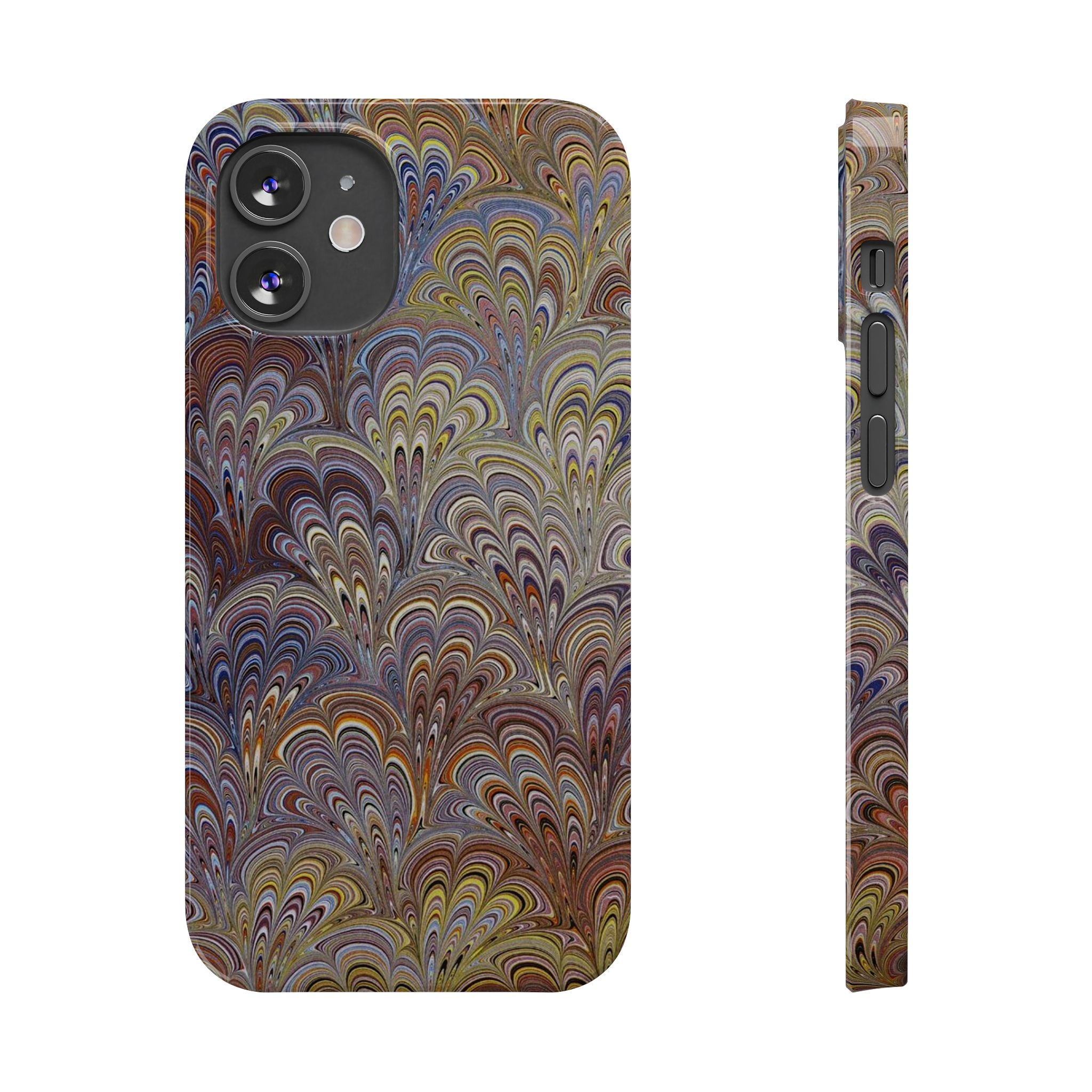 Italian Marbled Design, Multi-Colored Pallet, Slim Phone Cases, Case-Mate