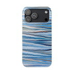 Shades of Blue Italian Marbled Design Phone Case