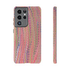 Pink Pastels Feather Marbled Vintage Design iPhone 16 + Samsung + Apple + Google - all models