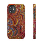 Italian Marbled Design, Red and Blue Pallet