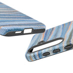 Blue Marbled Phone Cases iPhone + Samsung - all models, Vintage Marbled Design - Tough Cases