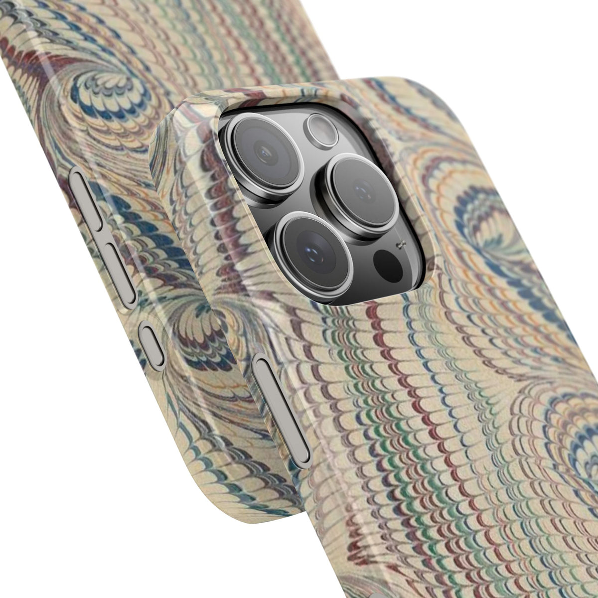 Beige Marbled Swirl Phone Case - Single Layer Slim Case