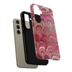 Shades of Pink Marbled Phone Case — Tough Protective Phone Cover