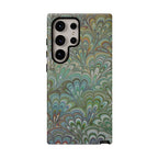 Green Peacock Marbled Phone Case — "Tough Cases" Ultra-Tough Protective Cover