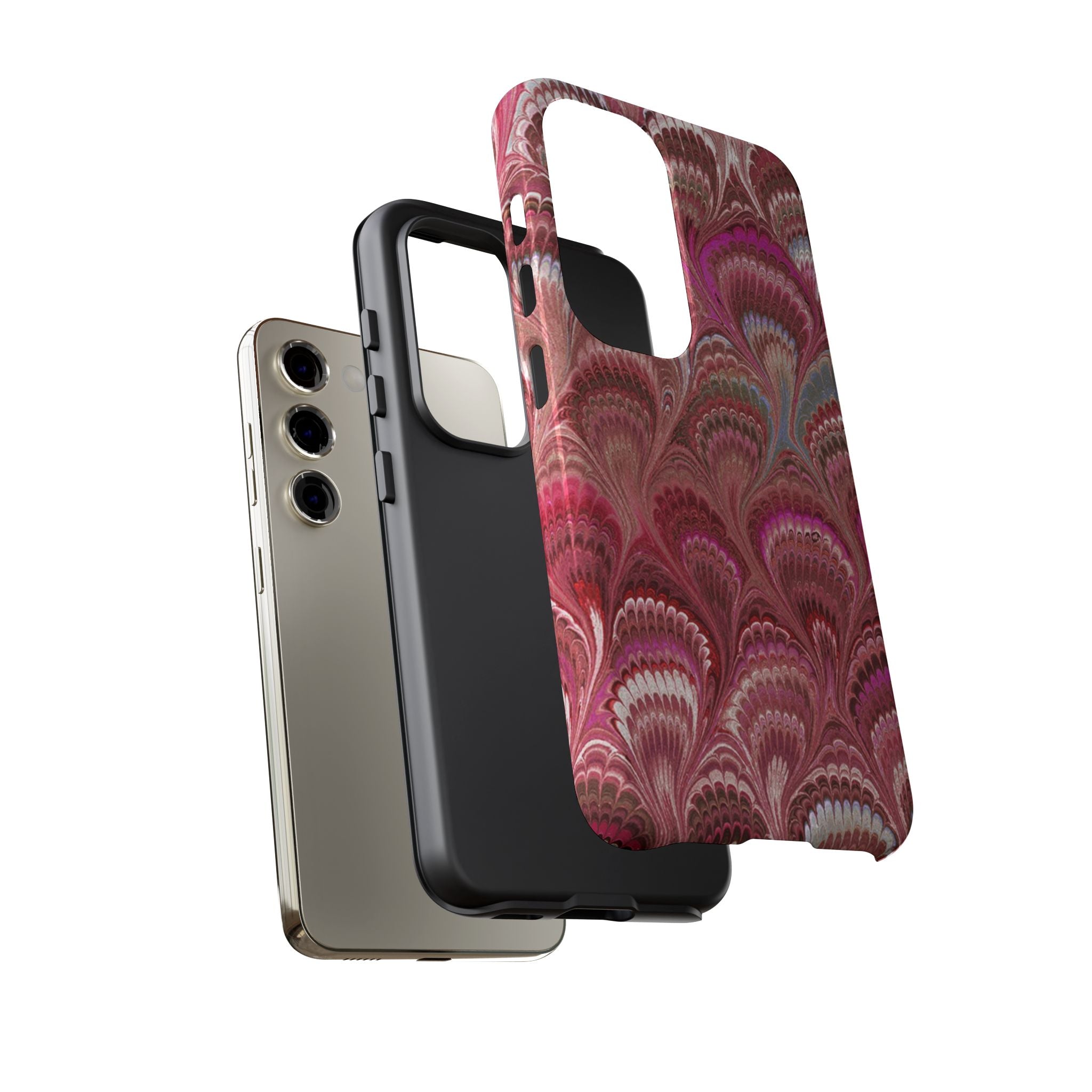 Shades of Pink Marbled Phone Case — Tough Protective Phone Cover