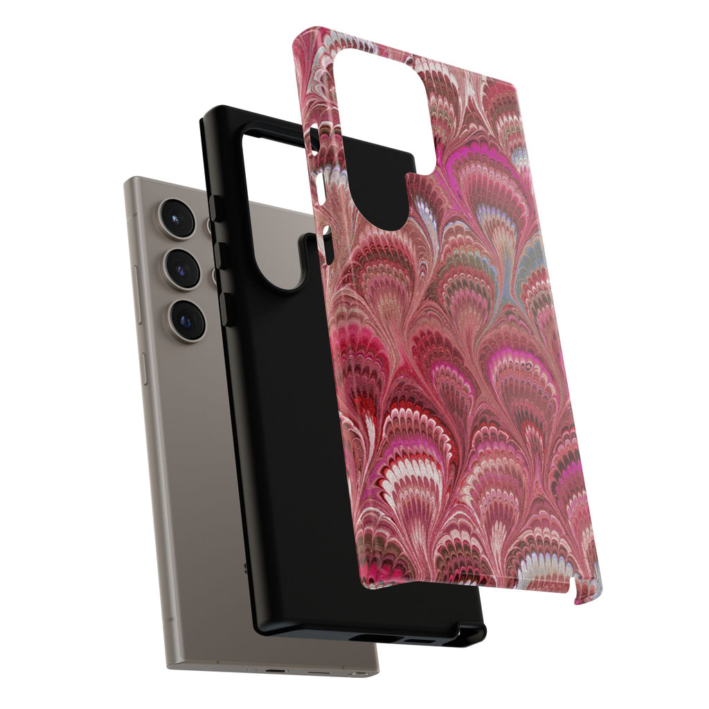 Shades of Pink Marbled Phone Case — Tough Protective Phone Cover