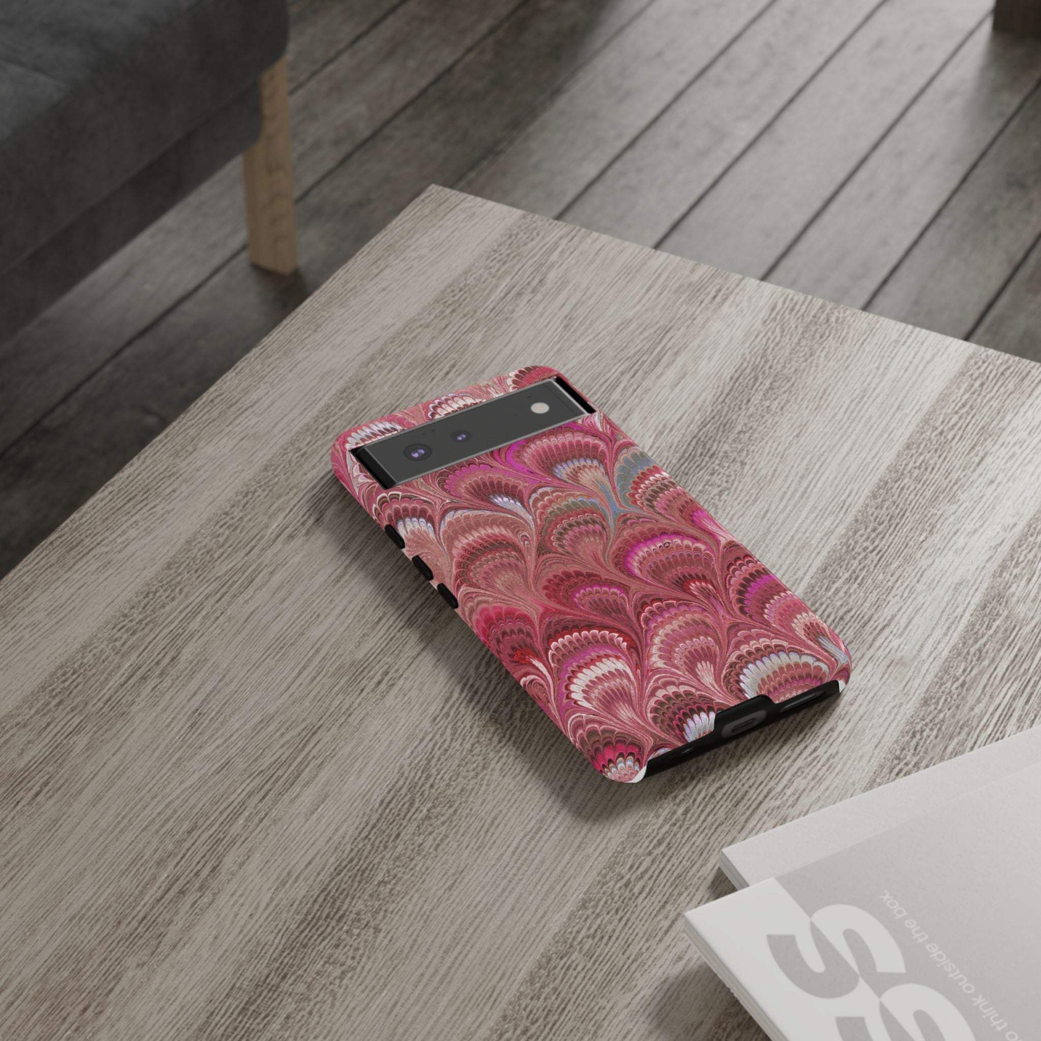 Shades of Pink Marbled Phone Case — Tough Protective Phone Cover