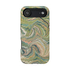 Green Pastel Italian Marble Design Magnetic MAG SAFE High Impact iPhone Cases