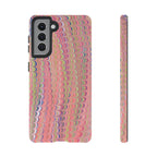 Pink Pastels Feather Marbled Vintage Design iPhone 16 + Samsung + Apple + Google - all models