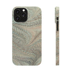 Mint + Green Italian Marbled Phone Case, Mag Safe