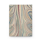 Hardcover Journal Matte with Vintage Italian Feather Marble Design - Lined Pages
