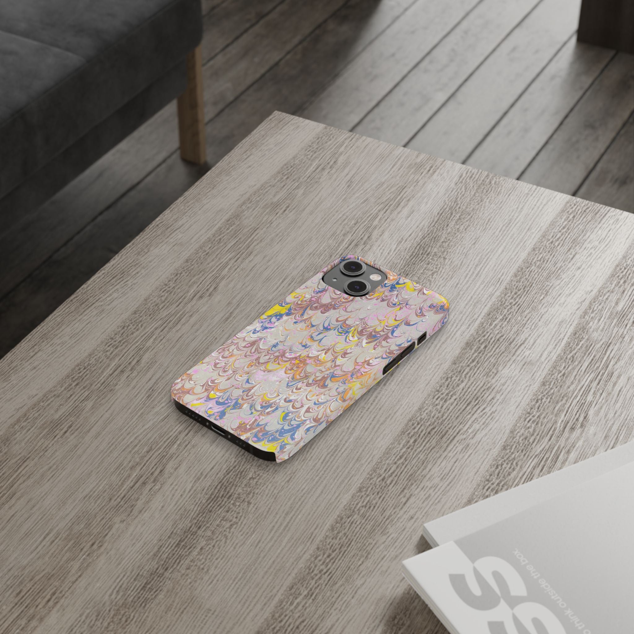 Multi-Color Italian Marbled Designed, Slim Phone Cases, Case-Mate