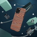 Neutrals Burgundy, Beige, Rust Hues Italian Vintage Marble Design Phone Case for Apple + Samsung