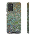 Green Peacock Marbled Phone Case — "Tough Cases" Ultra-Tough Protective Cover