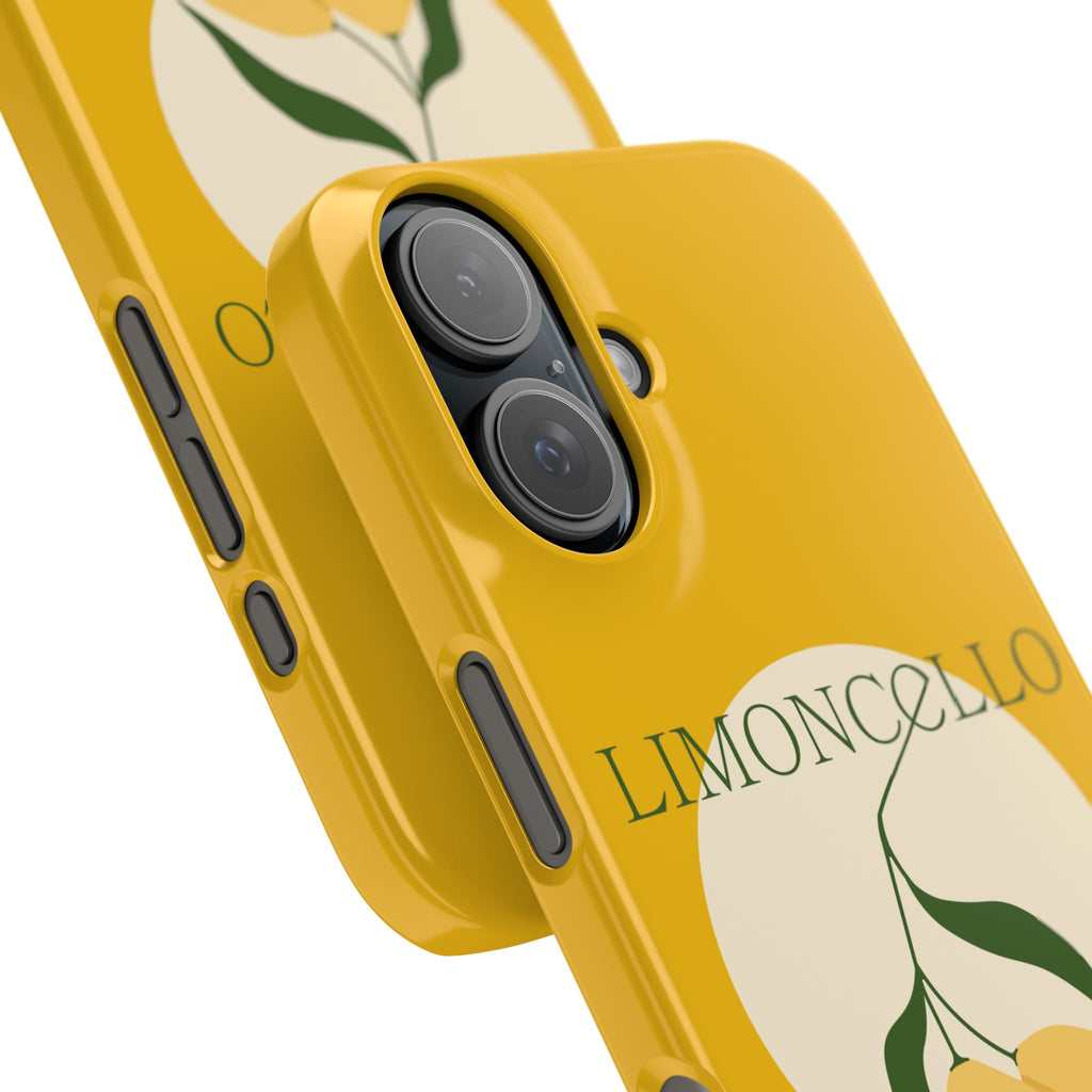 Italian Limoncello Yellow Phone Cases with Lemons IPHONE16 and all sizes