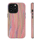 Pink Pastels Feather Marbled Vintage Design iPhone 16 + Samsung + Apple + Google - all models