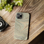 Mint + Green Italian Marbled Phone Case, Mag Safe