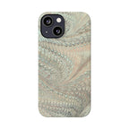 Mint + Green Italian Marbled Phone Case, Mag Safe